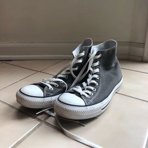 Gray High-Top Converse